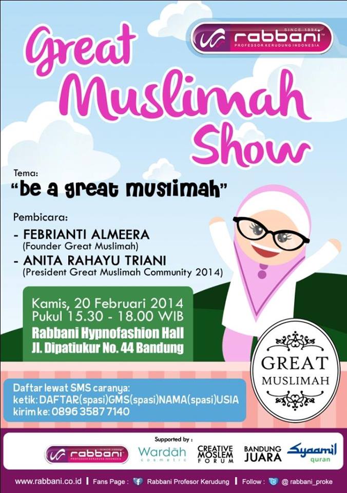 Syaamil Qur'an Mendukung Acara Great Muslimah Show
